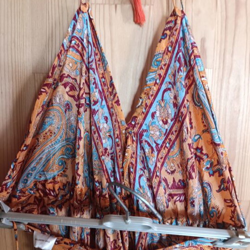 Silk multicolor dress new
