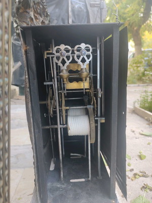 Wall clock pendulum used, analog, from 1880