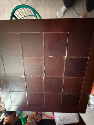 Handmade coffee table used, sturdy construction