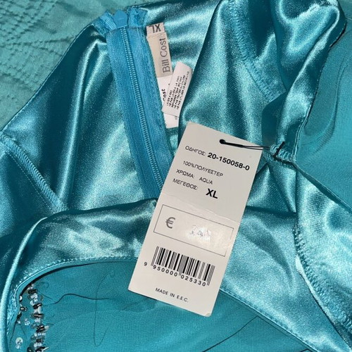 Bill Cost Aqua maxi dress XL, new with tags