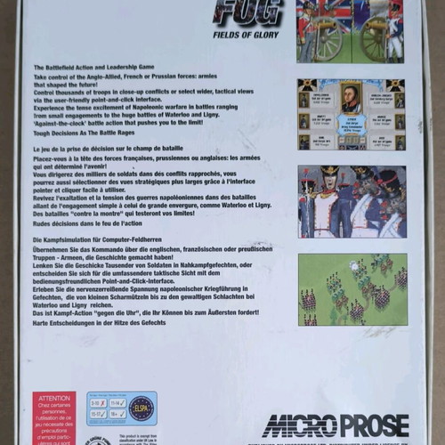 Fields Of Glory Amiga 500 like new, complete in box