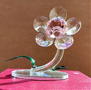Κρυστάλλινο  διακοσμητικό λουλούδι με καθρέπτη - Αχρησιμοποίητο στο κουτί του