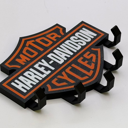Harley Davidson wall key holder new, 3d printed