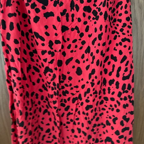 Nobody’s Child red leopard slip dress like new, adjustable straps