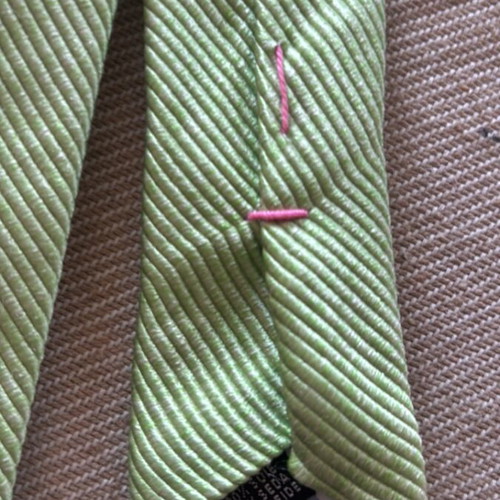 Pier Paolo La Rosa silk tie green, new
