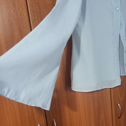 Sheer turquoise shirt like new, one size