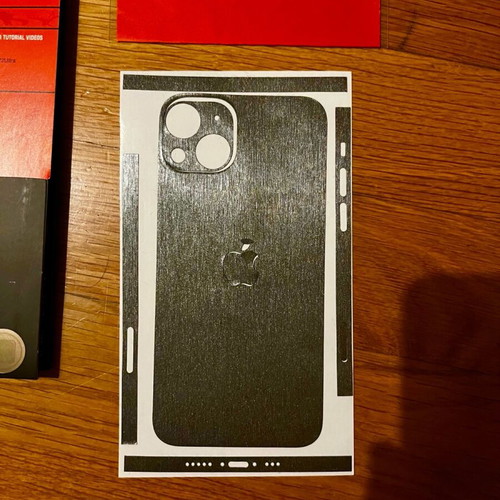 IPhone 13 skin brushed titanium color like new