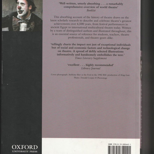 The Oxford Illustrated History of the Theatre new