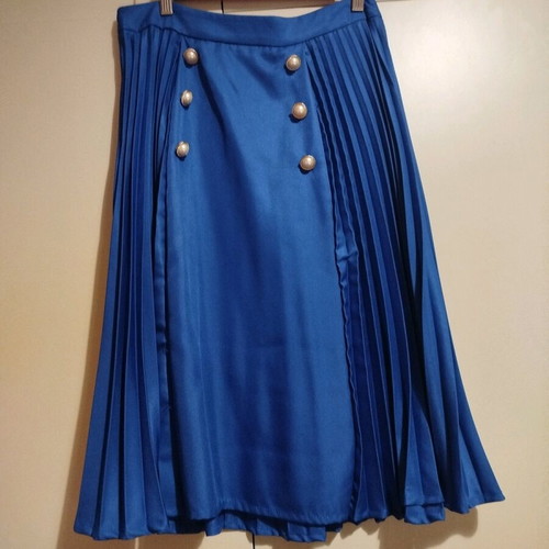 Midi skirt blue royal like new, size large