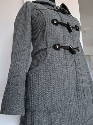 Guess wool coat S like new, grey