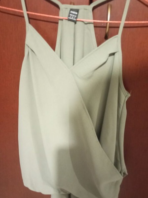 Shein Vcay Casual Wrap Camisole s size, like new, khaki