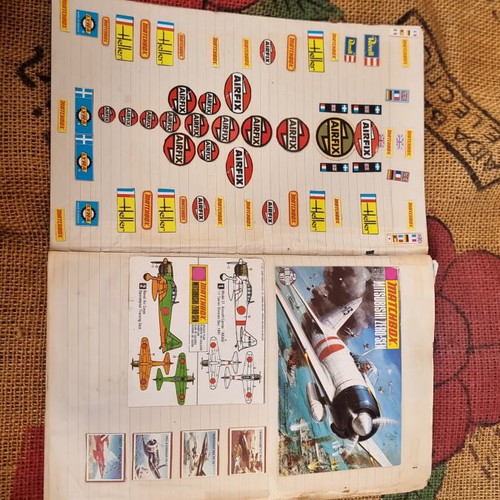 Album with military modeling box cutouts used, 50 pieces
