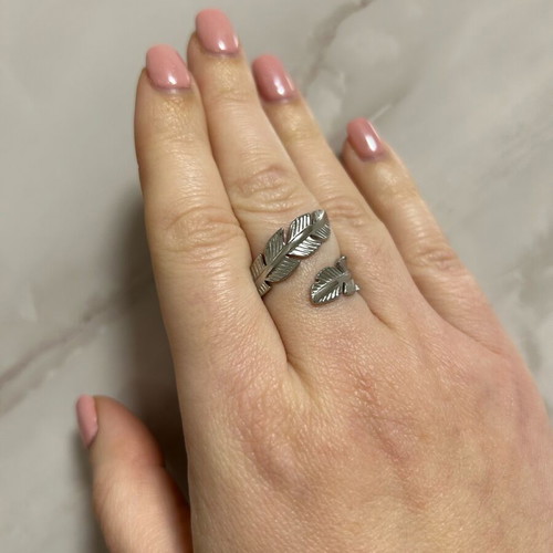 Steel ring new, gray