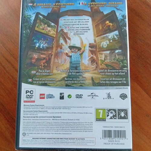 Lego Jurassic World 2015 PC DVD-Rom new sealed