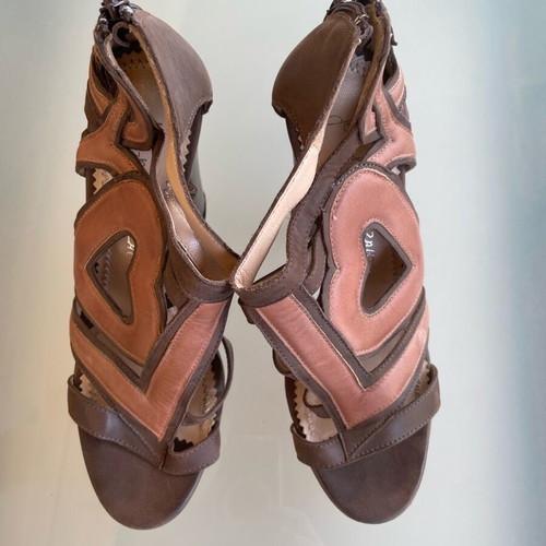 Jean-Michel Cazabat leather sandals like new, brown, size 37