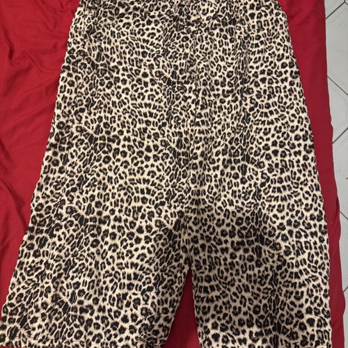 Leopard print pants one size, handmade, like new