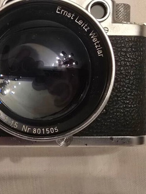 Leica φωτογραφική μηχανή μεταχειρισμένη με θήκη, φακό και φωτόμετρο