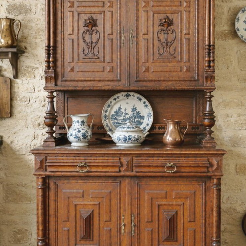 Victorian buffet plate rack 19th century walnut like new