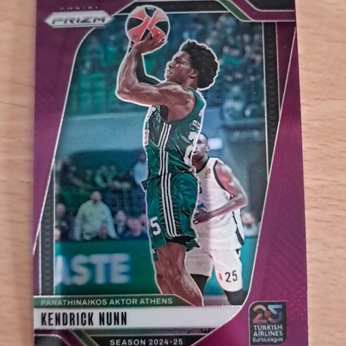 Panini Prizm Euroleague Kendrick Nunn card new