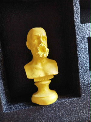 Socrates Philosopher Gypsum Statue 15 cm Height Solid