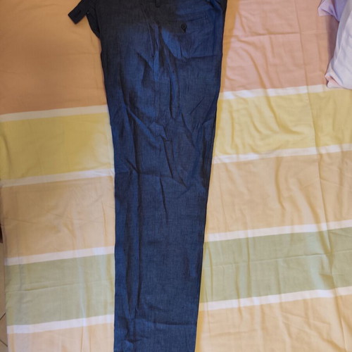 Linen suit set Reporter no 54 like new, blue jacket and trousers