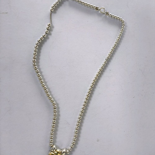 Silver-gold necklace 925 like new, 45 cm