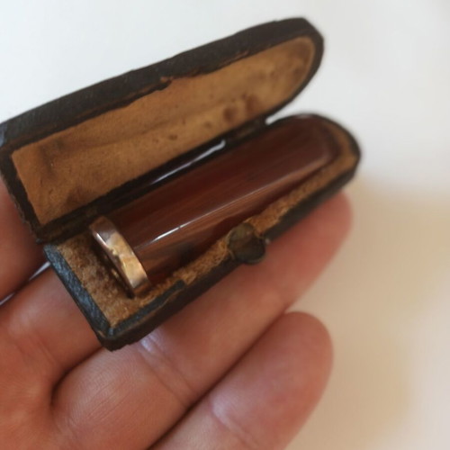 Old Faturan Cigar Pipe with Case used