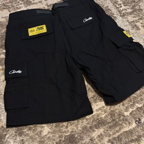 Corteiz Cargo Shorts new with tags, black, size M
