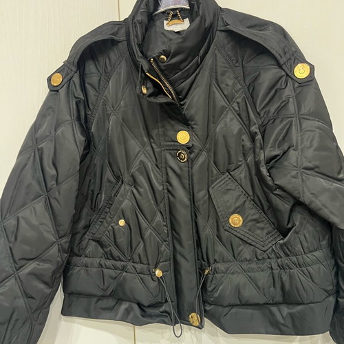 Lynne jacket quilted like new, black with gold details