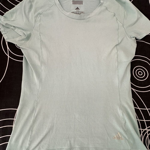 Adidas ClimaCool running shirt XS used, light mint color