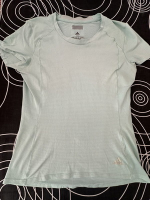Adidas ClimaCool running shirt XS used, light mint color