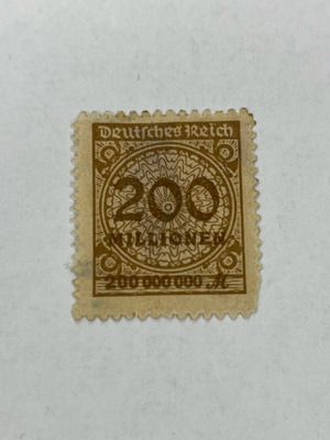 German Reich Stamp 200000 Marks 1923 like new