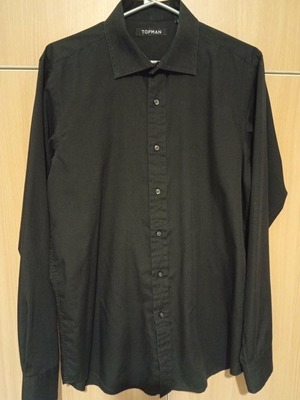 TopMan Black Shirt Large Regular Fit like new