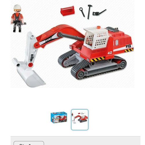Playmobil excavator like new, vintage series with rotating cabin