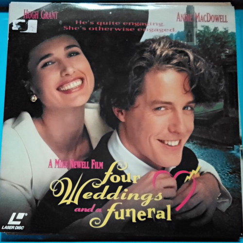 Four Weddings and a Funeral LaserDisc like new, comedy