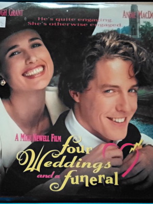 Four Weddings and a Funeral LaserDisc like new, comedy