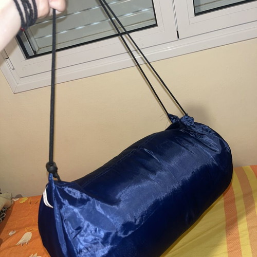 Sleeping bag used, blue