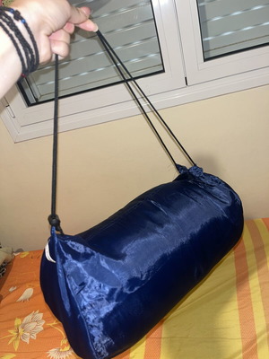 Sleeping bag used, blue