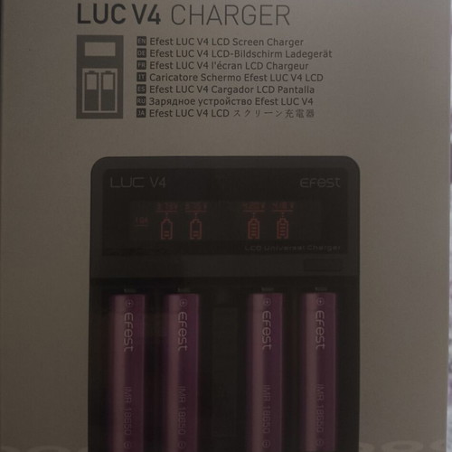 Efest LUC V4 charger new with 4 independent charging channels