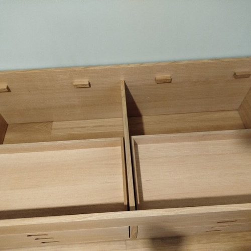 La Redoute Oak Single Bed with Storage, New