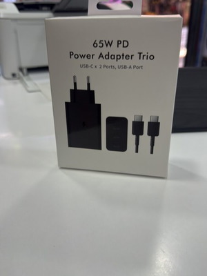 65W Power Adapter Trio USB-C and USB-A charger new