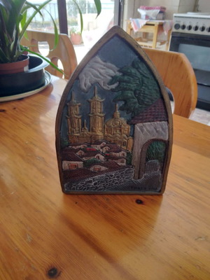 Vintage Mexican Handmade Ceramic Decorative Iron used