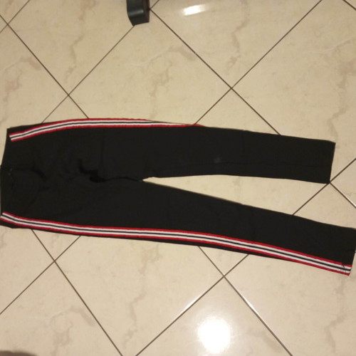 Leggings like new with side stripes, size M
