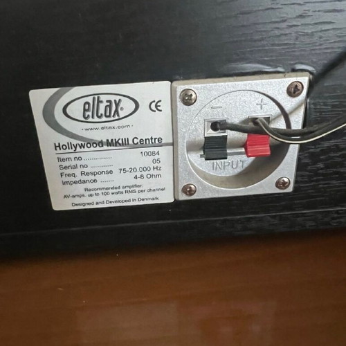 Eltax Hollywood MKIII black speakers like new, floor-standing pair with woofer