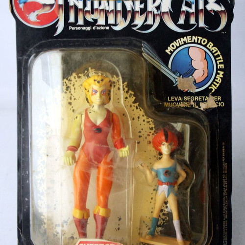 Vintage 1986 Thundercats Cheetara & Wilykit figure LJN new