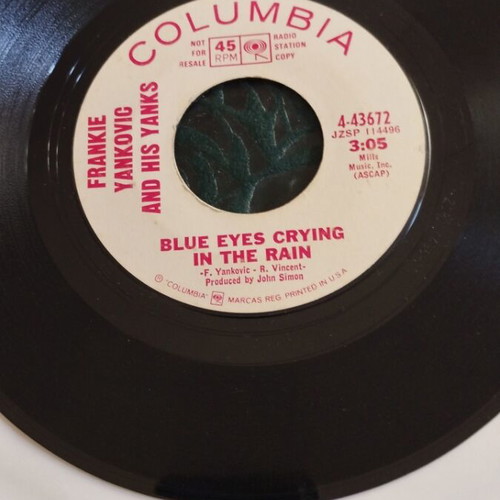 Frankie Yankovic & His Yanks There's No Joy Left Now In Milwaukee 7" promo single used