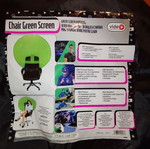Chair green screen like new, round
