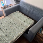 Sofa bed double sofa, single bed, solid wood frame