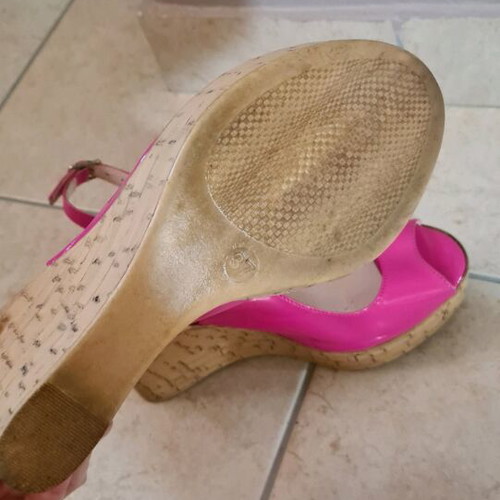 Papanikolaou Platforms Size 37 Like New, Pink
