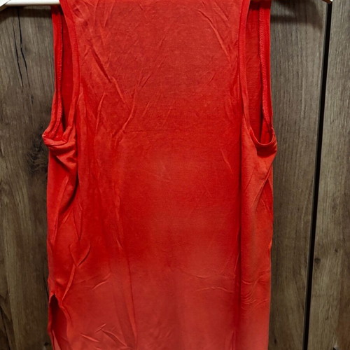 Pink Woman sleeveless blouse used, orange, size M